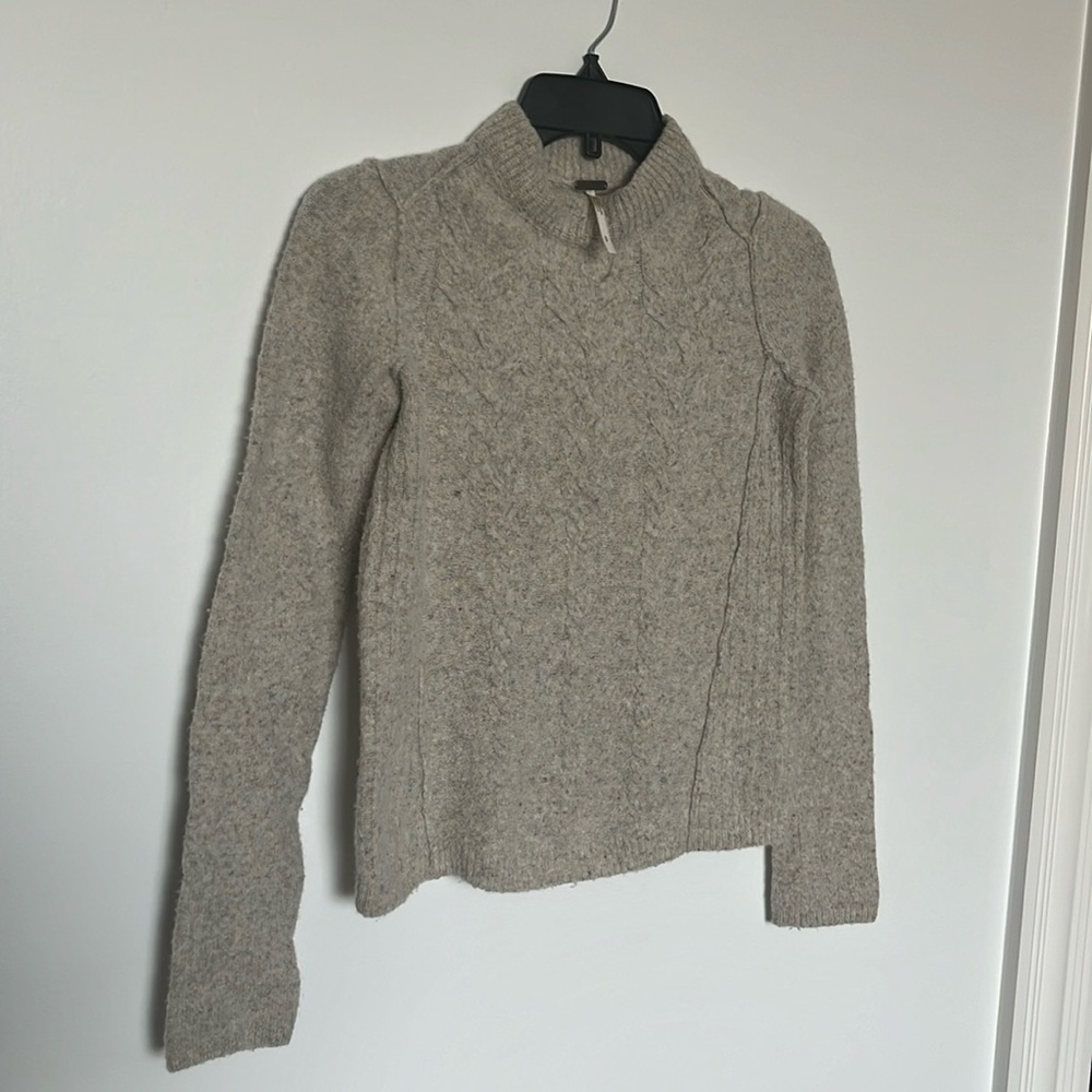 Free People Neutral Turtleneck, lightly worn